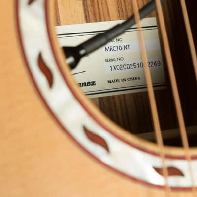Ibanez Marcin Signature MRC10 AE w/Fishman Rare Earth - Macassar Ebony - Natural High Gloss image 8