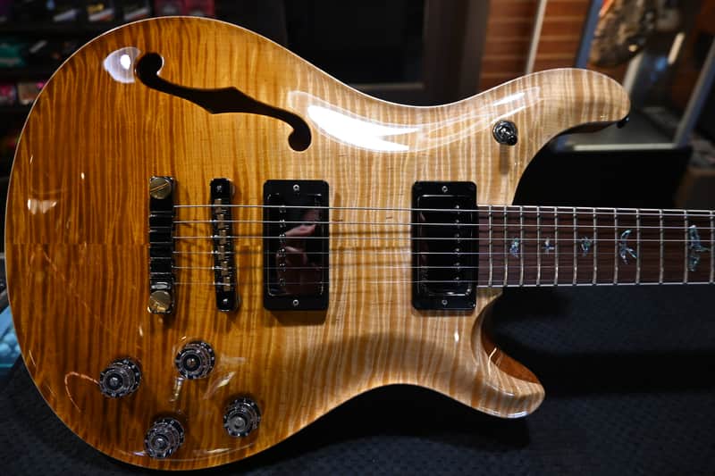 PRS Wood Library McCarty 594 Semi-Hollow Danville Music 35th Anniversary Artist Top 2024 - Gold Storm Fade #2871 image 1