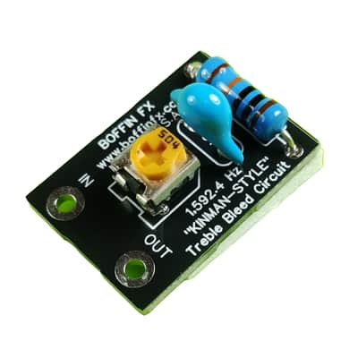 Boffin FX Guitar Kinman Adjustable Treble Bleed Circuit 1,592 Hz - Black image 8