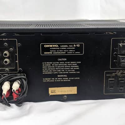 Onkyo A-10 Integrated Stereo Amplifier 1979 Silver image 6