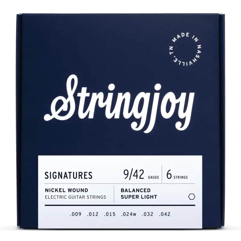 Stringjoy SJ-BAL9 Electric Guitar Strings Balanced Super Light - 9-42 image 1