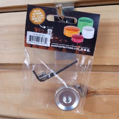 Barefoot Buttons V2 Standard Footswitch Cap - Silver image 2