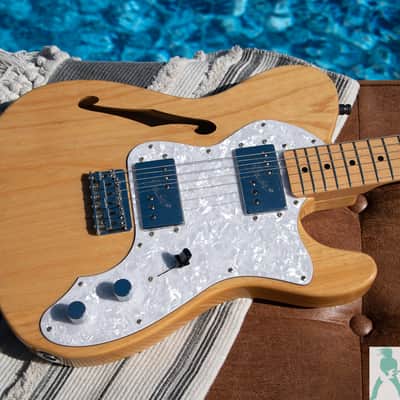 Fender TN-72 '72 Telecaster Thinline Reissue - Natural - Premium Ash Body - Made In Japan - Pro Set Up w Perfect Frets/Action/Intonation!! image 8