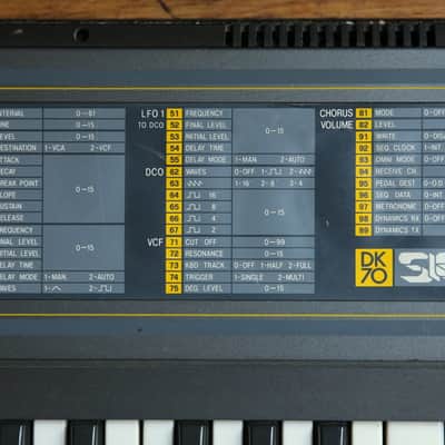 1980s Siel DK70 8-Voice DCO Polysynth (Italo) image 3