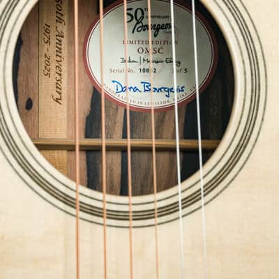 Bourgeois OMSC 50th Anniversary Limited Edition Macassar Ebony and Bearclaw Italian Spruce #3 of 5 NEW image 9