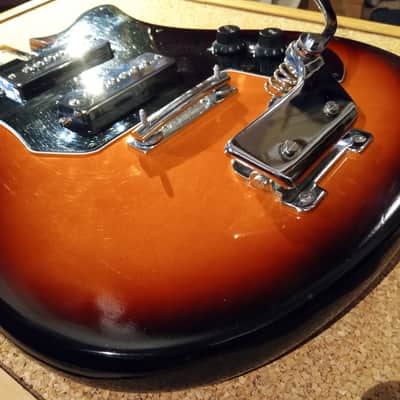 Harmony 57-1401 loaded BODY +neck plate c.1970 sunburst image 5