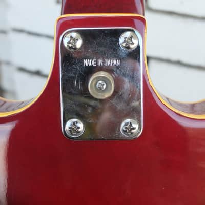 Crest 335 Style Semi-Hollow Electric Guitar 1970's - Cherry Red image 7