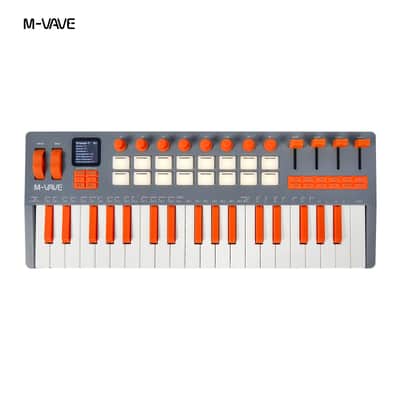 M-VAVE SMK-37 Elite Wireless MIDI Keyboard Built-in Synthesizer,16 Pad, 8 Encoders,price include the import duty to US buyer
