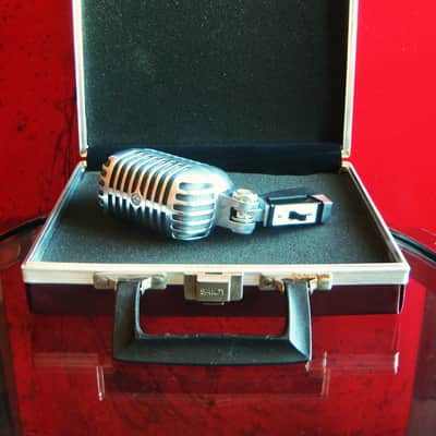 Vintage 1970's Shure 55SH dynamic cardioid Microphone Low Z w mic case 55 55S Super55 556S image 3