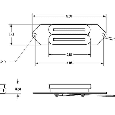 Seymour Duncan SRB-1b Rickenbacker Bass Humbucker Bridge pickup image 3