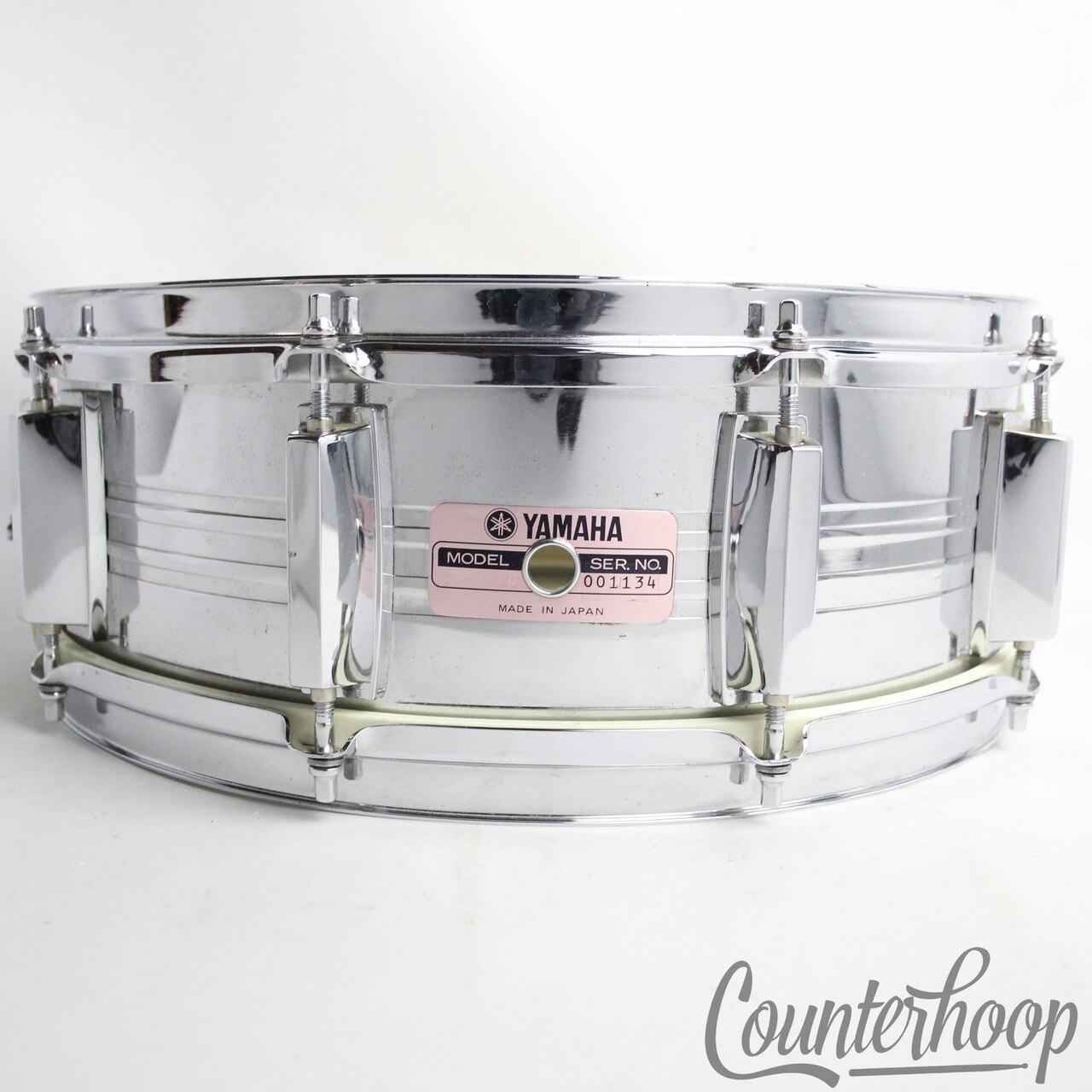 Yamaha SD-650MG 14x5.5"Snare Drum Steel 10-Lug Chrome Vintage 80s Made In Japan — main photograph