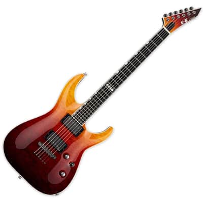 ESP E-II Horizon NT-II Tiger Eye Amber Fade Electric Guitar w/Case B-Stock image 2