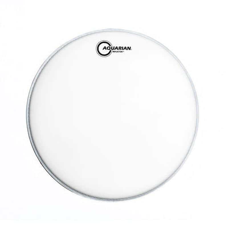 Aquarian White Texture Coated Reflector Snare Batter Drum Head 14" image 1