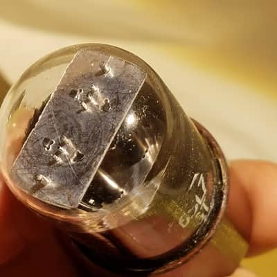 Tung-Sol ONE (1) 6SL7GT dual triode tNOS AT1000 TESTED Vacuum Tube greyglass 6SL7 1941-1975 image 5