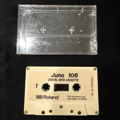 Roland Juno-106 ORIGINAL Data Cassette - 1984 - Very Good Condition image 3