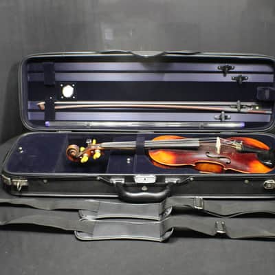 An Antique German Made Jacobus Stainer Full Size 4/4 Violin, Bow & Case Ready to Play # 15 V image 1
