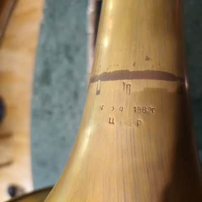 Vintage Slider Trombone Orpheus Kyiv Ukraine USSR Pink brass 1982 #54 image 8