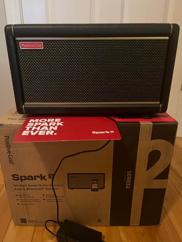 Positive Grid Spark 2 with rechargeable battery - 50-Watt 2x4" Digital Modeling Guitar Combo 2024 - Present - Black image 1