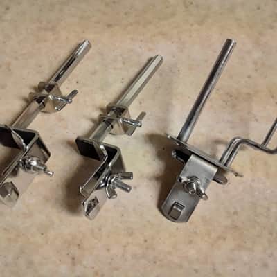 Chrome Percussion Accessories Mounts Bundled Lot - Hoop Style Clamps image 4