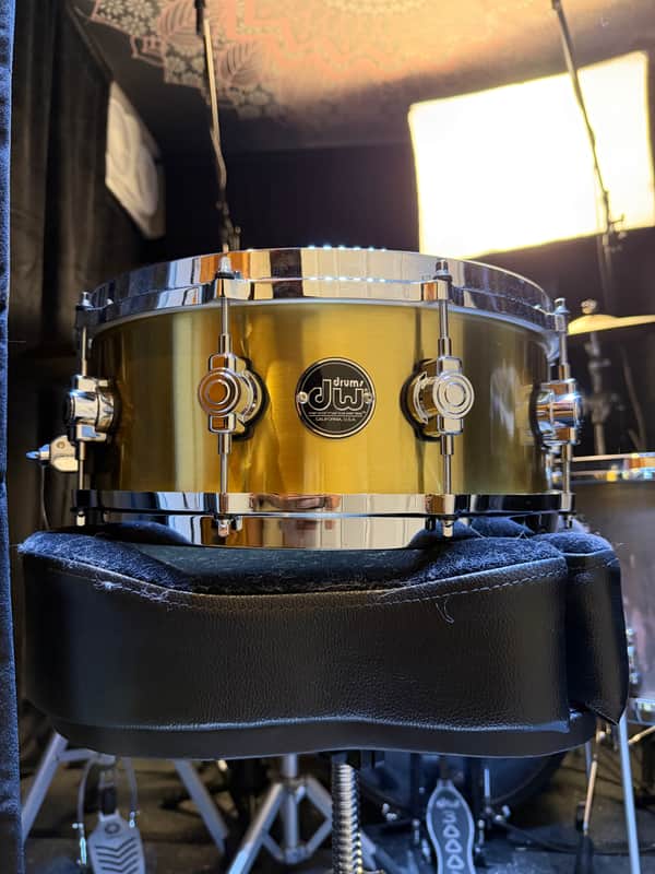DW 5.5x14 Brass Snare w/ Diecast Hoops image 1