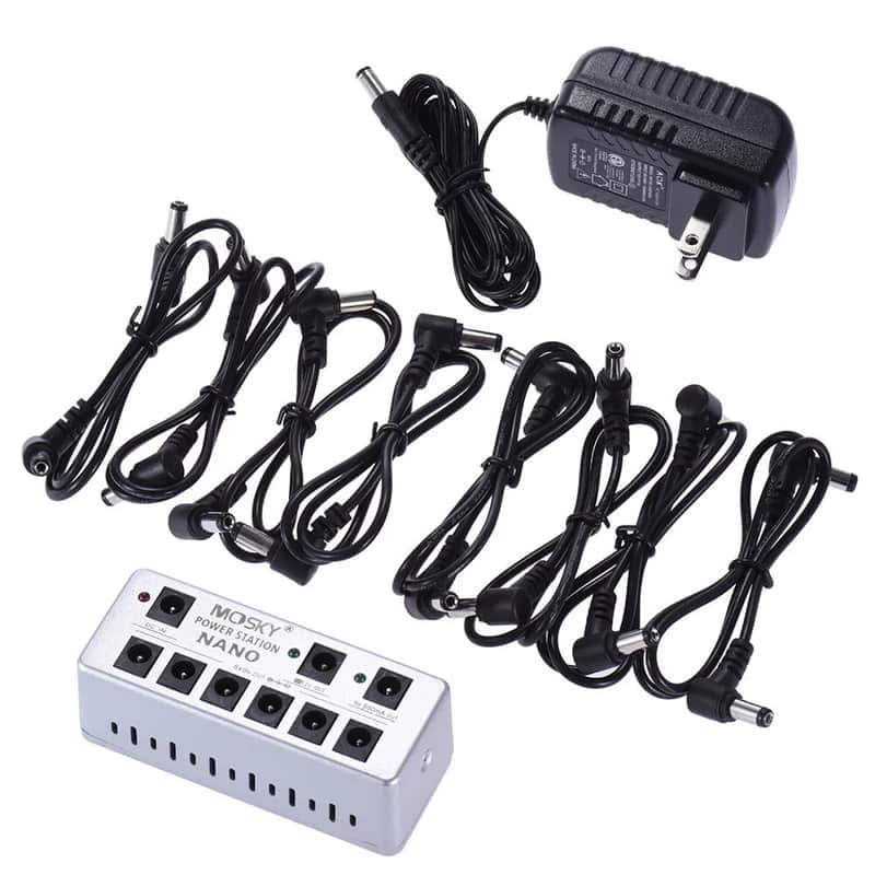 8 Output Guitar Pedal Power Supply Station USA Adapter LED for 9V 12V image 1