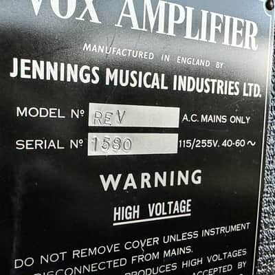 Vox Reverbination Cliff Richards Unit 1960's Vintage Tube Reverb image 7