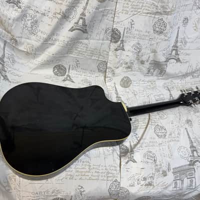 1980’s Alvarez 5081N Thin Body Dreadnaught Acoustic Electric in Blue Burst Flame image 11