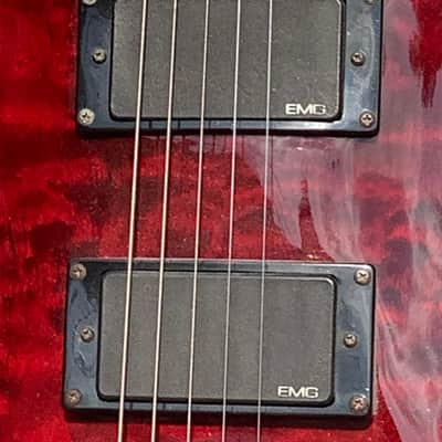 ESP LTD EC-1000 Quilted Maple 2002 Black Cherry Electric Guitar image 10