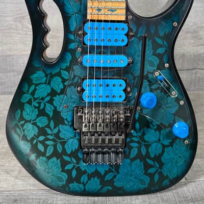 Ibanez JEM Steve Vai JEM77 1991 - Blue Floral Pattern - 1st Year! image 2