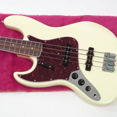 2023 Fender American Vintage II 1966 Reissue Jazz Bass Left Handed - Olympic White with Matching Headstock - Case, Paperwork, and COA image 6