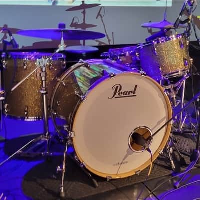 Pearl MCT943XP/C347 Masters Maple Complete 13x9 / 16x16 / 24x14" 3pc Shell Pack 2016 - Present - Bombay Gold Sparkle image 2