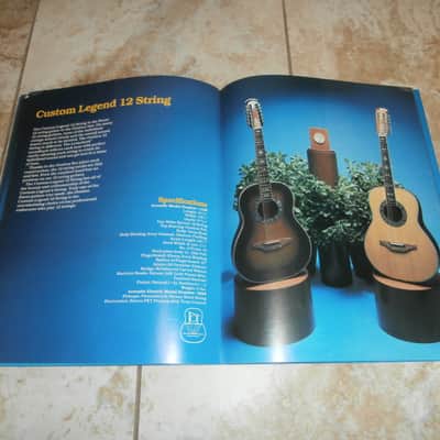 Vintage 1980 Ovation Acoustic/Acoustic Electric Guitar Catalog! Rare Original Case Candy, Paperwork! image 11