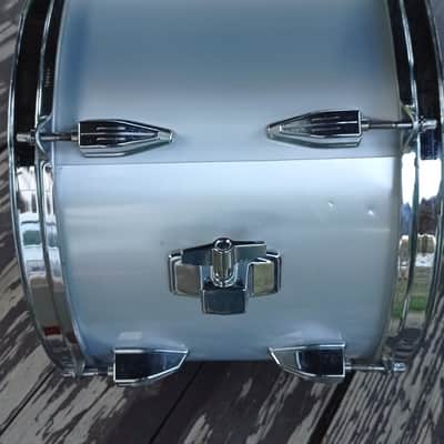 Tama Rare Japan Tom 13" Swingstar Pre serial Red badge 1981-1983 - Metallic white image 6