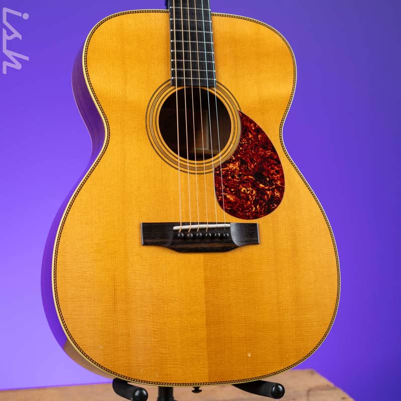 1986 Franklin Guitar Co. OM-28 Acoustic Guitar Natural image 1