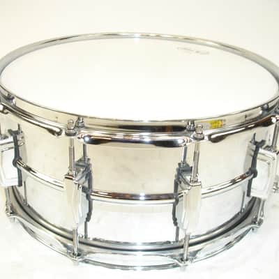 Ludwig LB402B 14"x6.5" Chrome Over Brass Snare Drum image 3