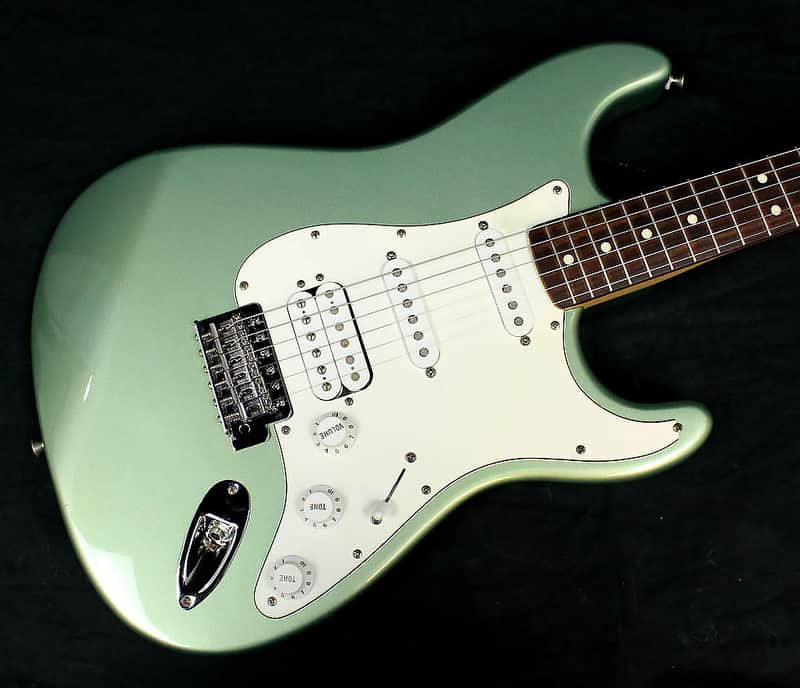 2003 Fender Mexican HSS Stratocaster Metallic Sage Green, Awesome