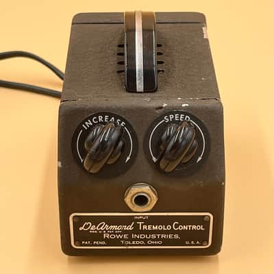 1955 DeArmond Rowe Tremolo Control Model 60-A Vintage Original Trem Vibrato Effects Unit All Original Serviced & Working Rare image 2