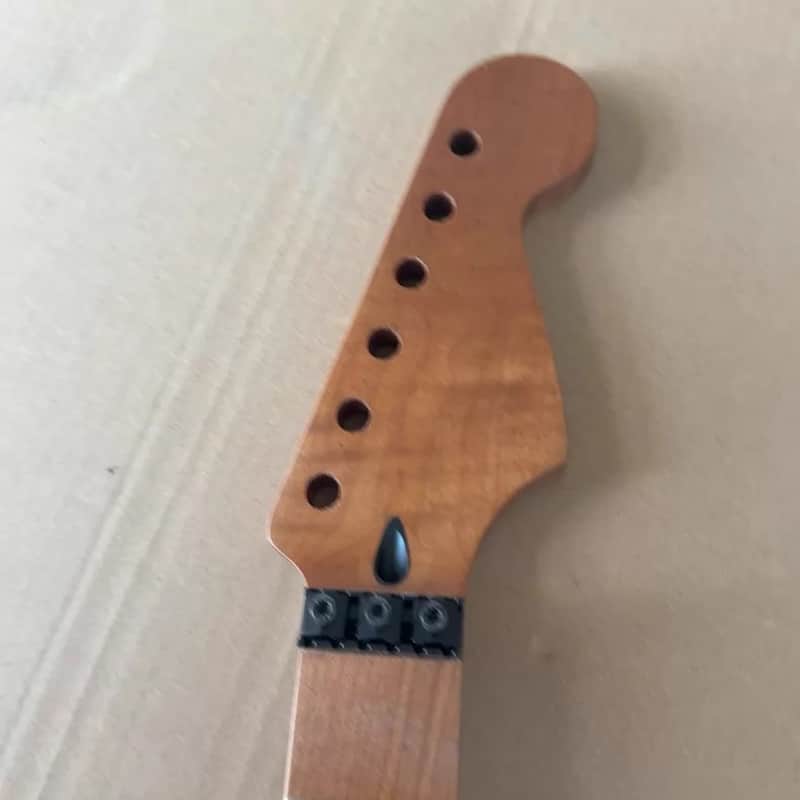 Roasted Flamed Maple St Guitar Neck, 22-Frets image 1