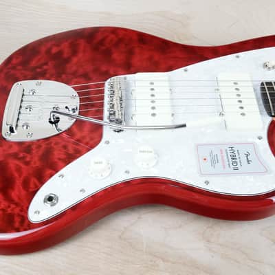 Fender Hybrid II Jazzmaster MIJ 2024 Red Quilt Beryl Top QMT Japan w/ Bag image 5