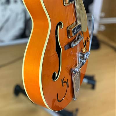 Stunning Gretsch G6120T-55 Vintage Select Edition Bigsby Orange imagen 9