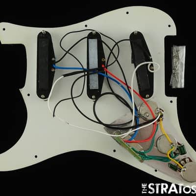 USED Fender Squier Strat LOADED PICKGUARD White image 2