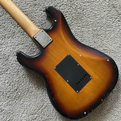 J&D Sunburst HSS Electric Guitar, Solid Basswood Body, Maple Neck, 22 Frets Fingerboard image 4