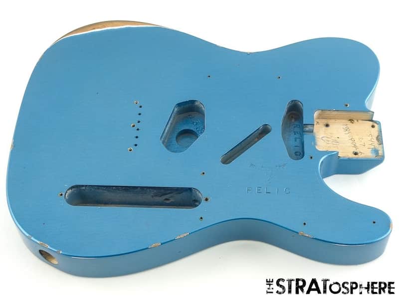 Fender Custom Shop SR25 Tele Pro 2025 Relic BODY Nitro Aged Lake Placid Blue Bild 1