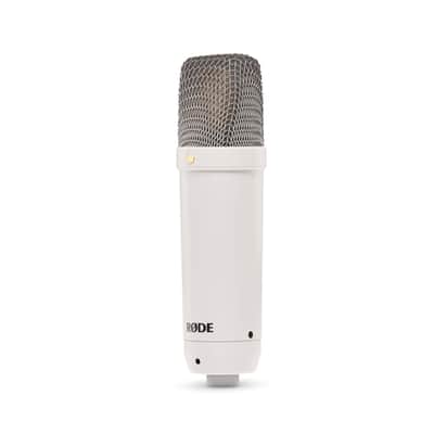 Rode NT1 Signature Series Studio Condenser Microphone HF6 Capsule and Ultra-Low Noise (White) image 2