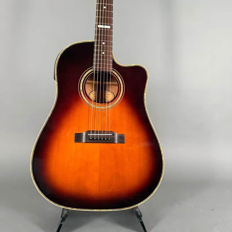 Epiphone AJ-40 TLC VS Akustikgitarre PU 2000 System KOFFER sun…