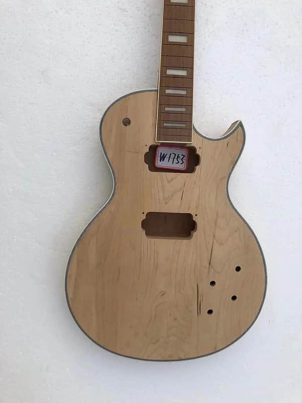 Mahogany Body Guitar Les Paul Body with Maple Top, Rosewood Fingerboard Neck image 1