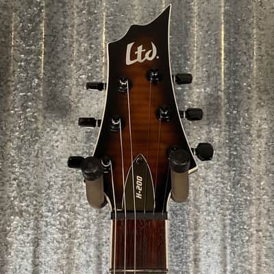 ESP LTD H-200 Flame Top Dark Brown Sunburst Guitar H200FMDBSB #1683 Used image 3