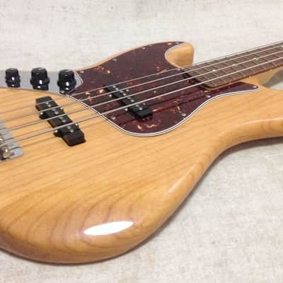2007 Left Handed Lefty Fender Special Edition Deluxe Jazz Bass Natural Ash image 8