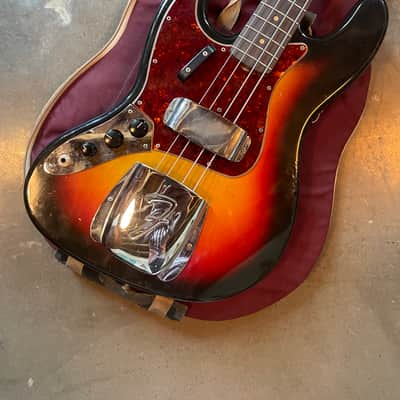 Lefty! Super Rare! Fender Jazz Bass 1963 - Sunburst image 2