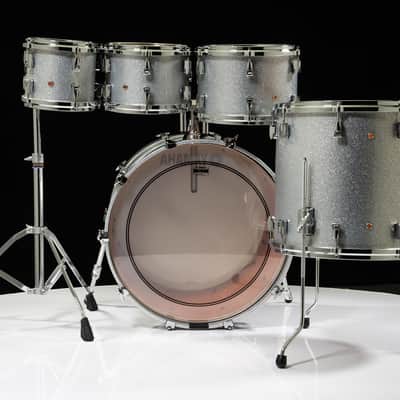 Yamaha Absolute Hybrid Maple 5pc 8/10/12/16/22 Silver Sparkle image 2